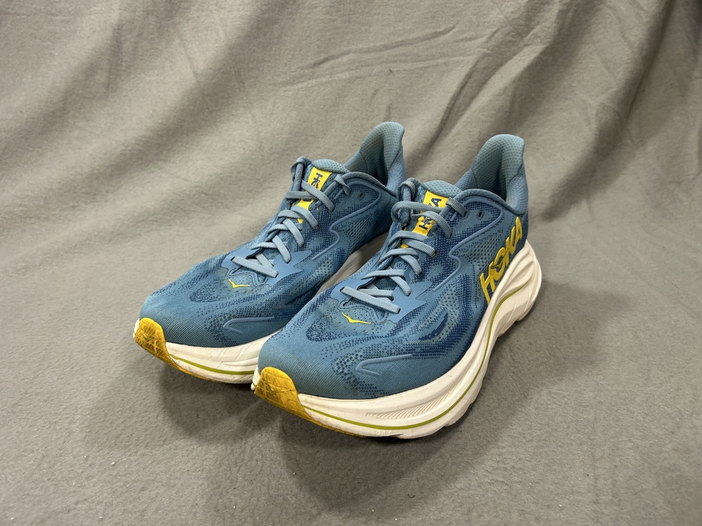 Hoka One One Clifton 10 Shoes Mens Size 11D Blue Road Running Cushioned Everyday